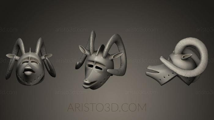 Mask (MS_0154) 3D model for CNC machine